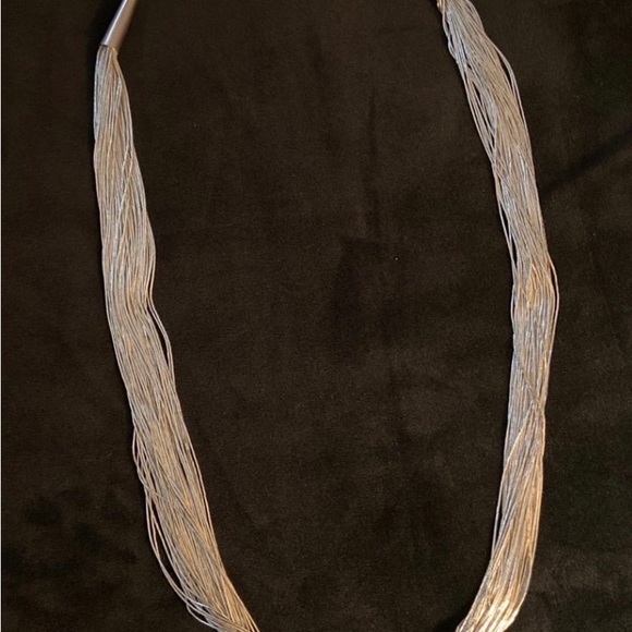 Vintage Liquid Silver Sterling Silver Necklace Authentic - Picture 2 of 4